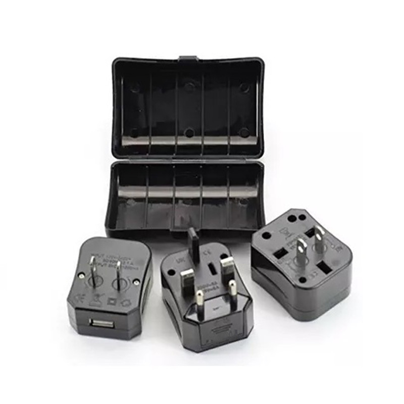 Regalo di compleanno, regalo di promozione \/ regalo di nozze \/ articolo da regalo regalo di affari Doppio adattatore USB da viaggio intelligente 4 in 1 set regalo
